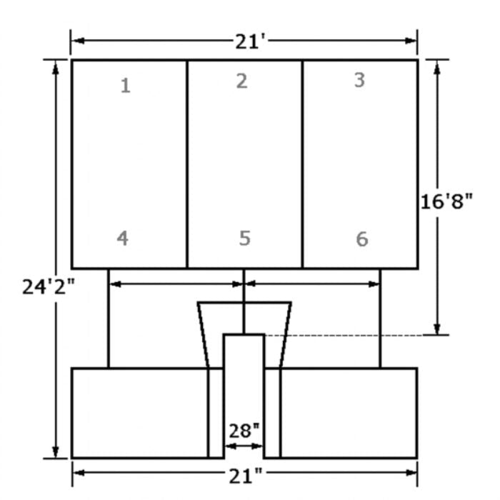 High School Varsity | Pole Vault Landing System (21'W x 24'2"L x 28"H) - Pole Vault Mall #